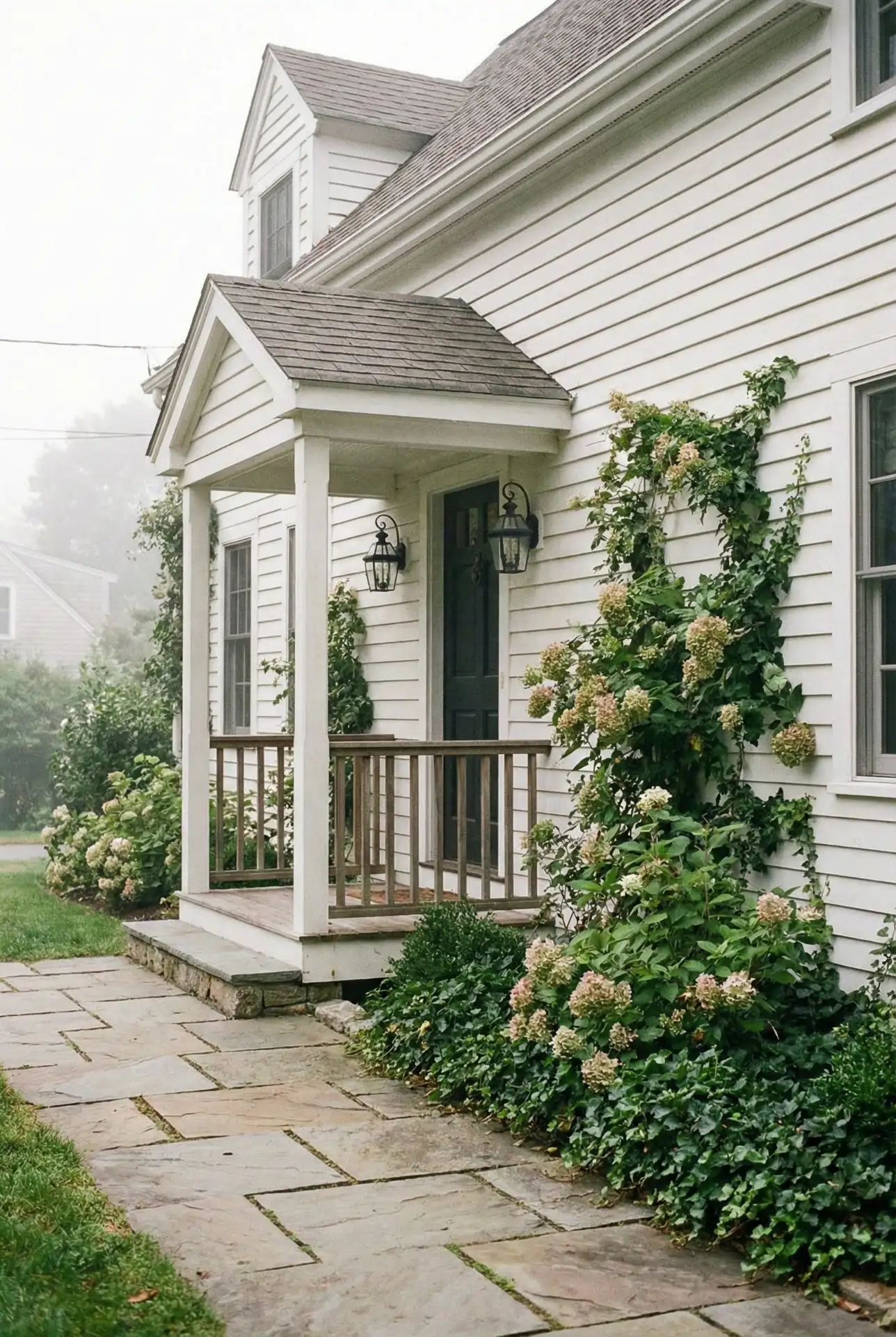 Stone Walkway And Porch That Feels Like New England 1