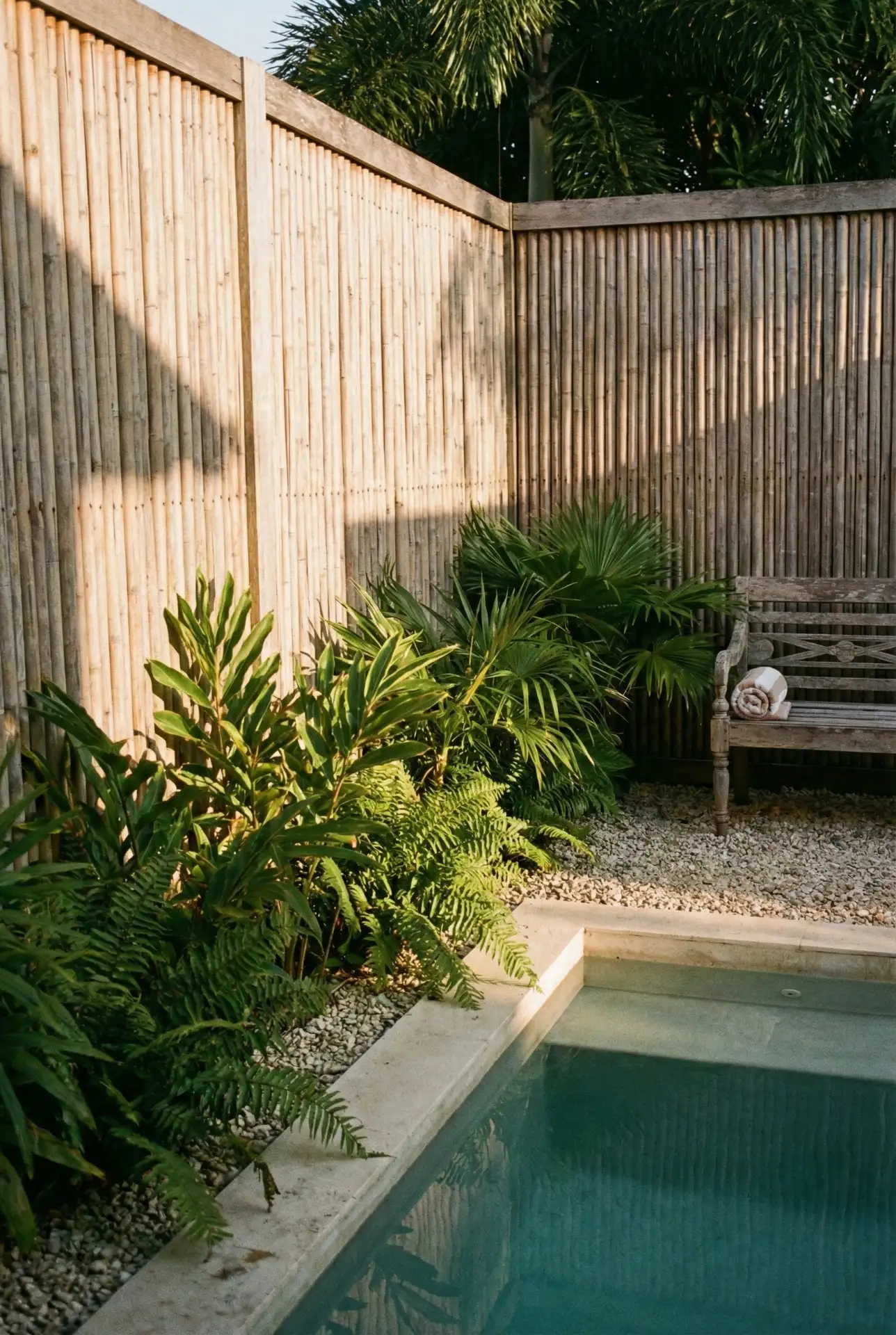 Sunken Fire-Pit Seating Pool Pairing 1