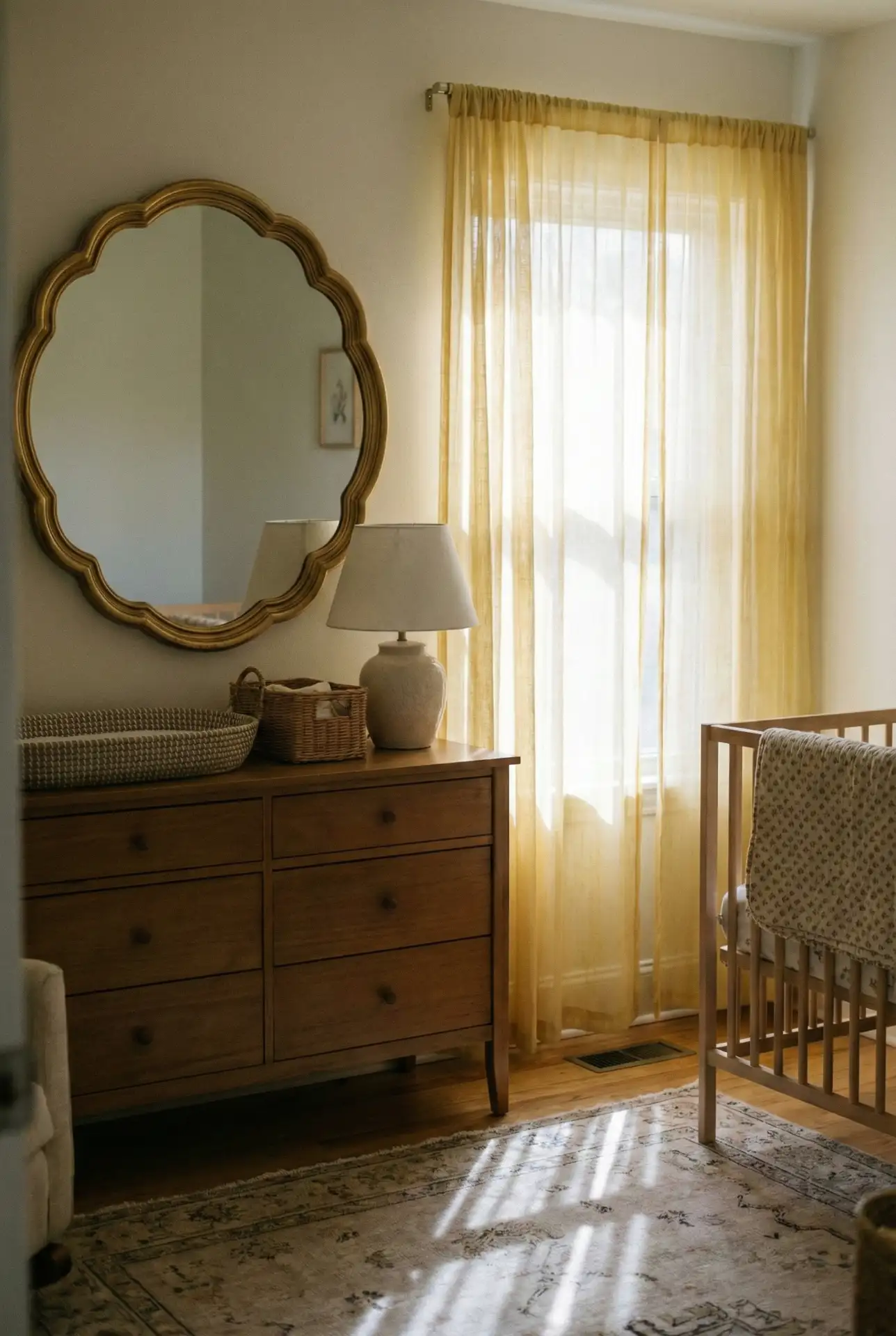 Sunny Yellow Nursery With Vintage Charm 1