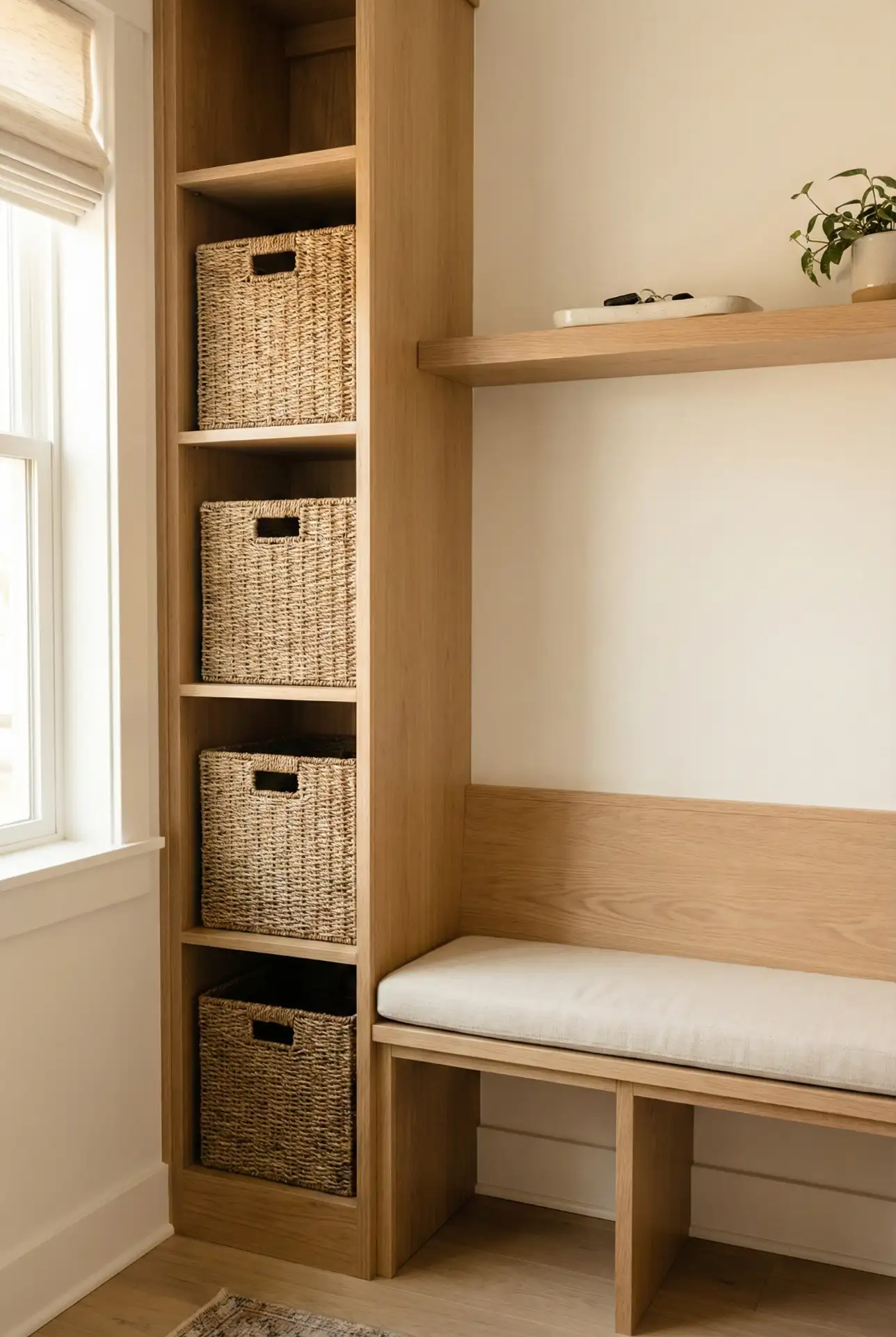 Tiny Bloxburg-Inspired Mudroom With Built-In Cubes 1