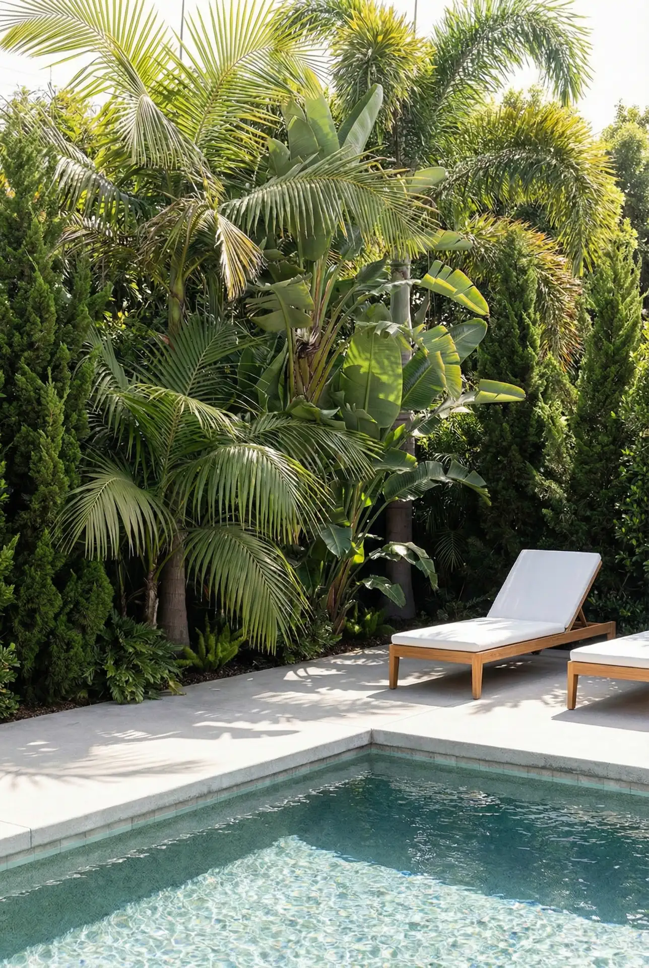 Tropical Screen Of Green For Privacy Without A Fence 1