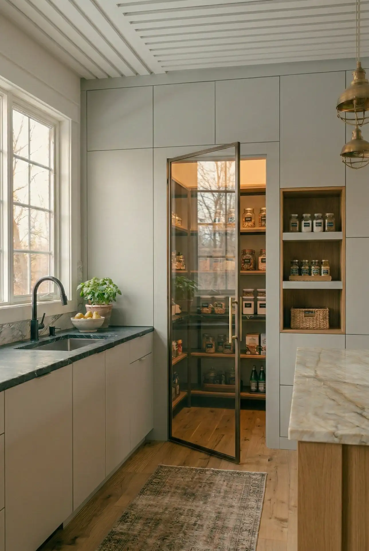 Unique Arched Glass Swinging Door 1