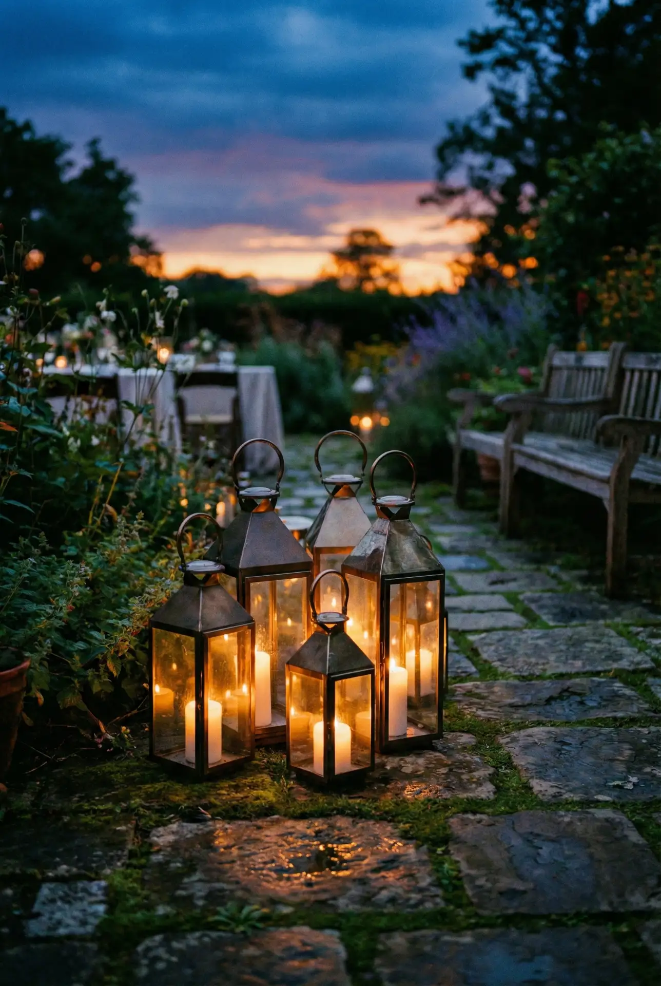 Unique Garden Lantern Pathway 1