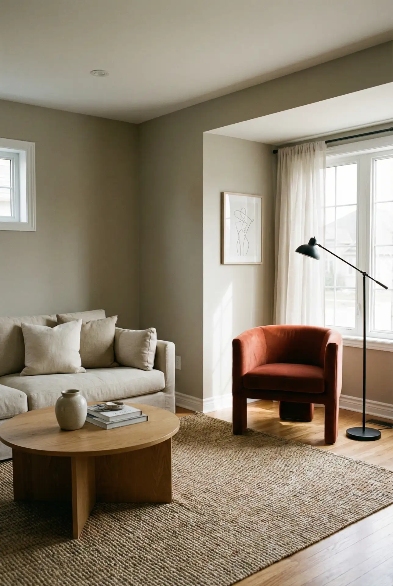 Warm Neutrals With A Bright Pop Corner 1