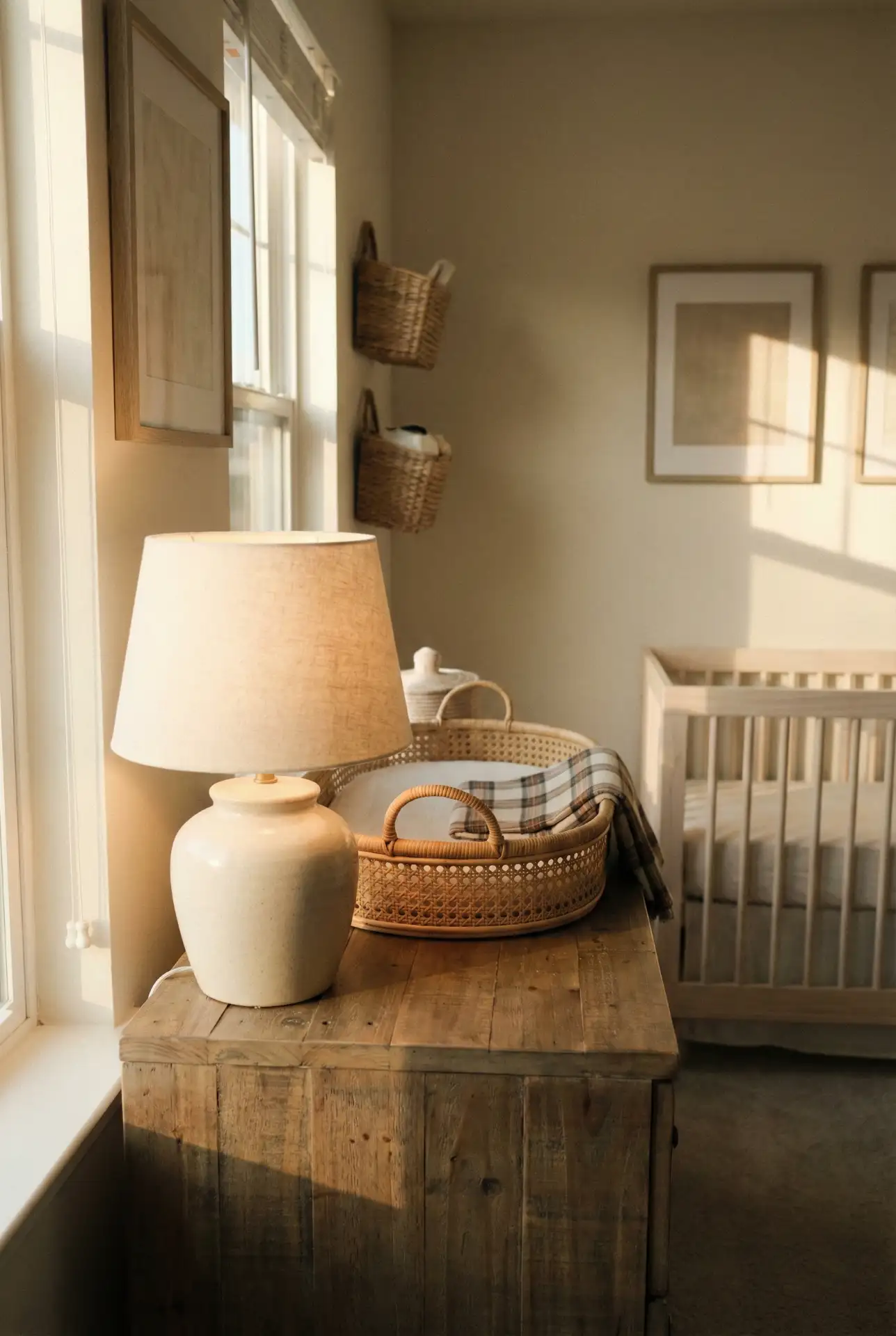 Western Country Nursery With Soft Leather And Plaid 2