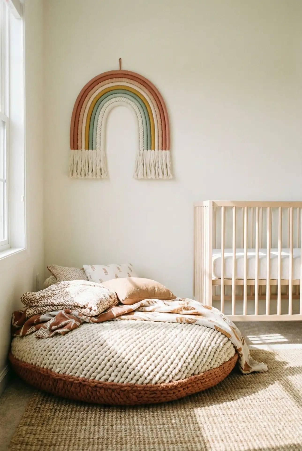 Whimsical Rainbow Reading Nook Nursery 1