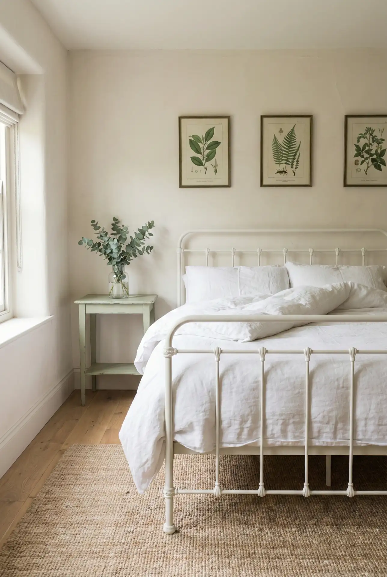 White And Green Botanical Cottage Vintage 2