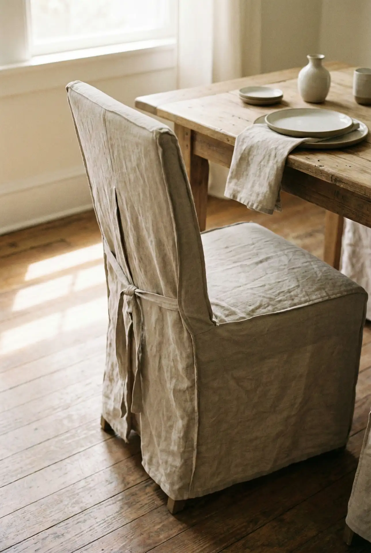 White Slipcovered Chairs That Keep The Room Looking Fresh 1