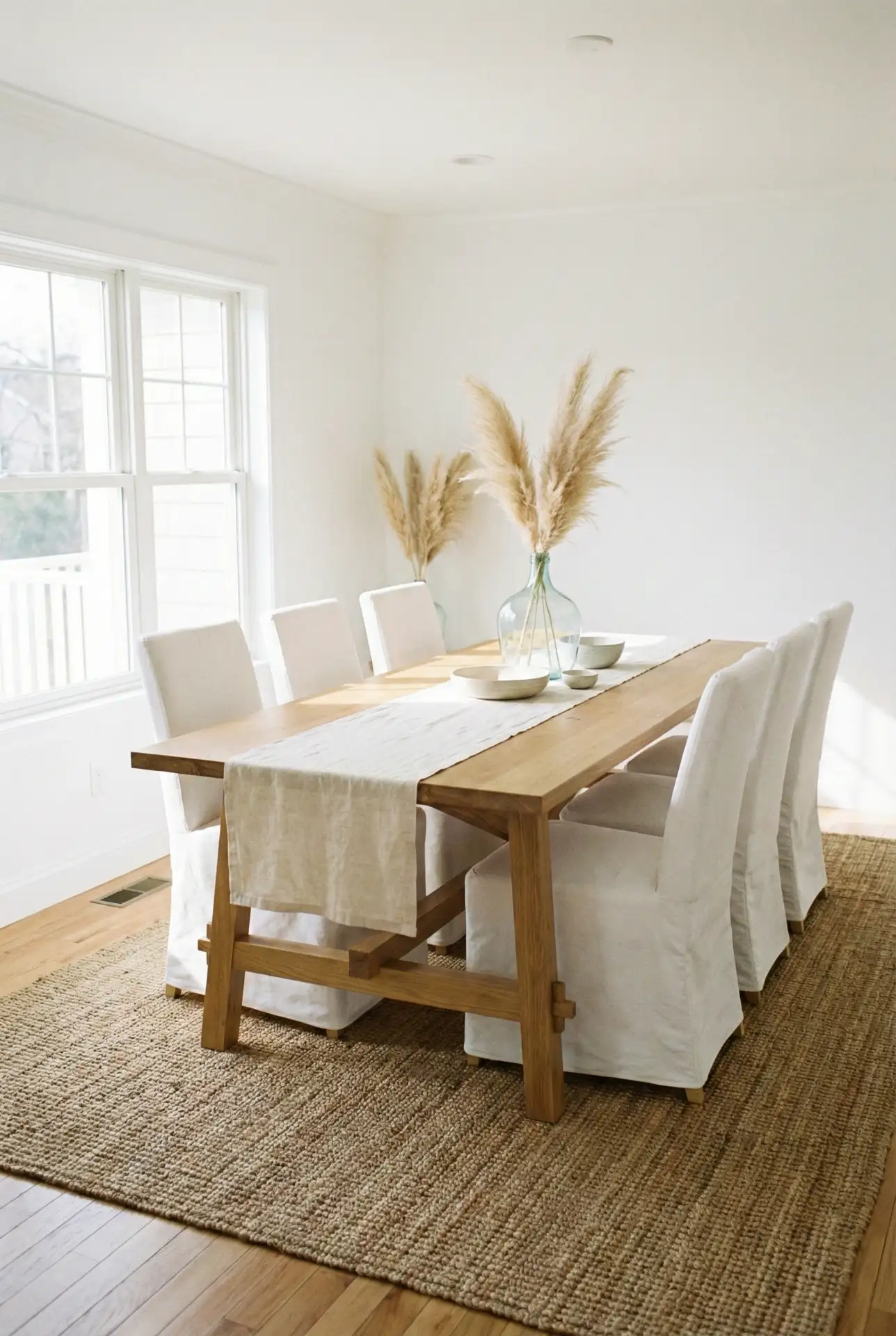 White Slipcovered Chairs That Keep The Room Looking Fresh 2
