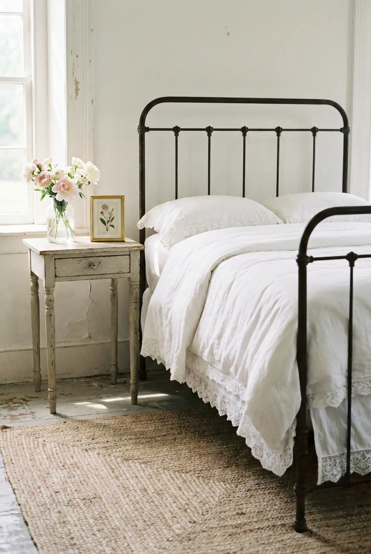 White Vintage With Lace And Light 1