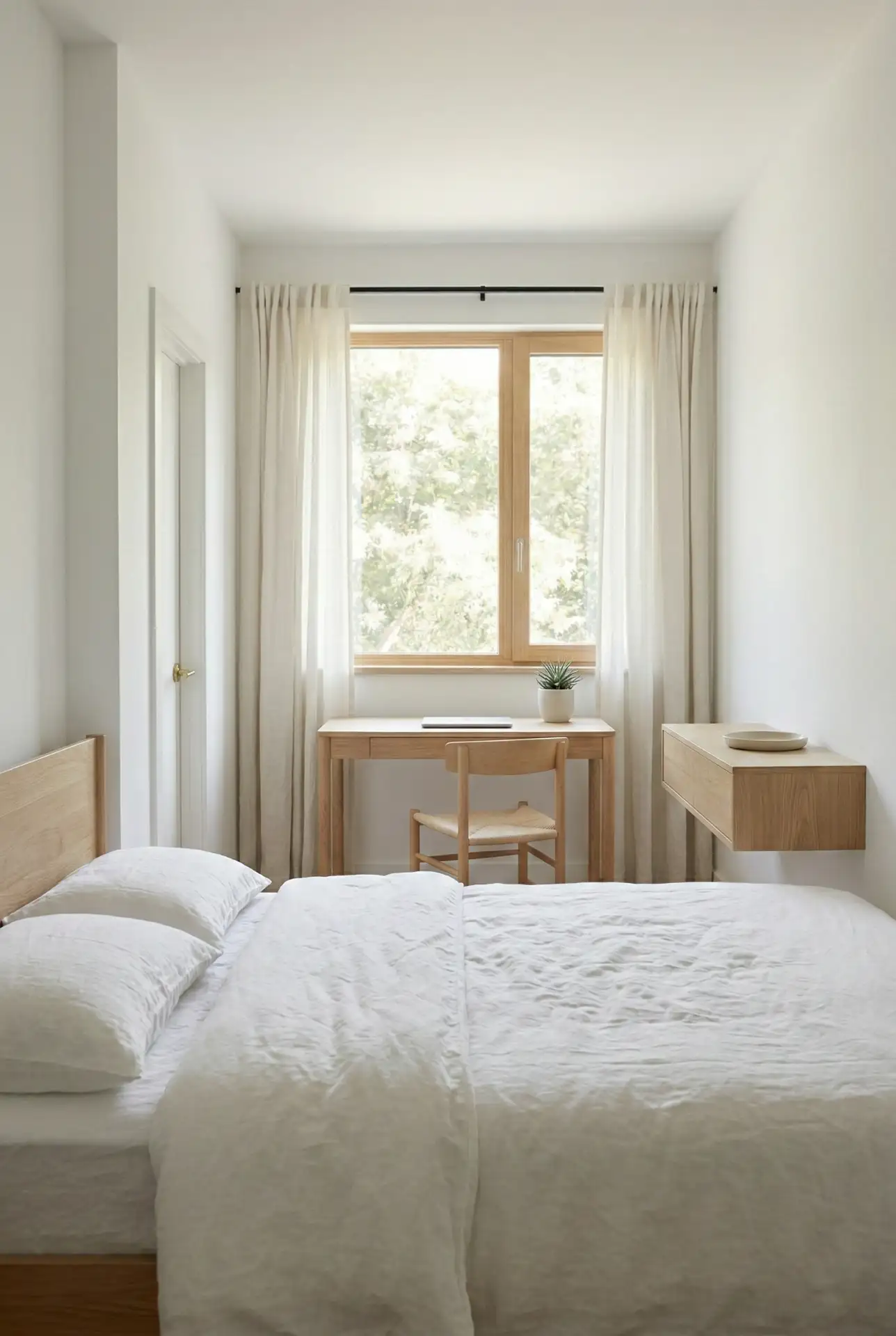 Window Desk With A Floating Dresser Wall 1