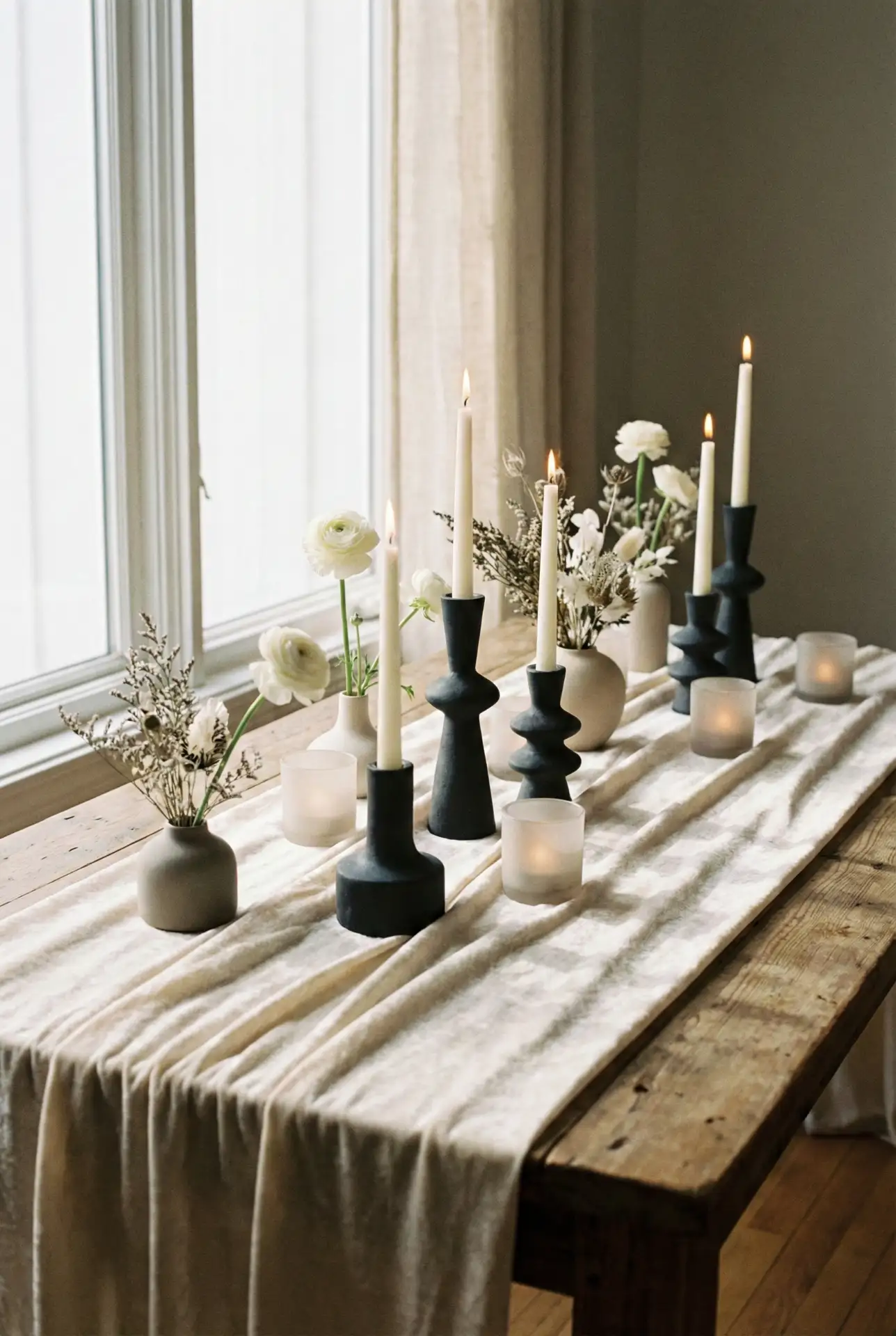 Winter Indoor Lounge With Velvet and Warm Light 2