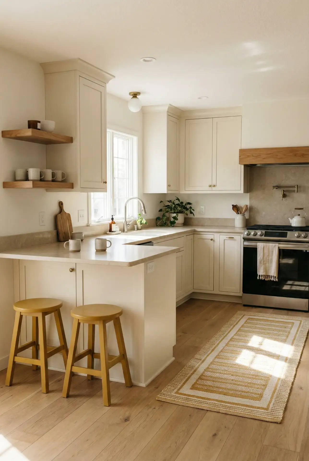 Yellow Accents In A Cozy Neutral Palette 1