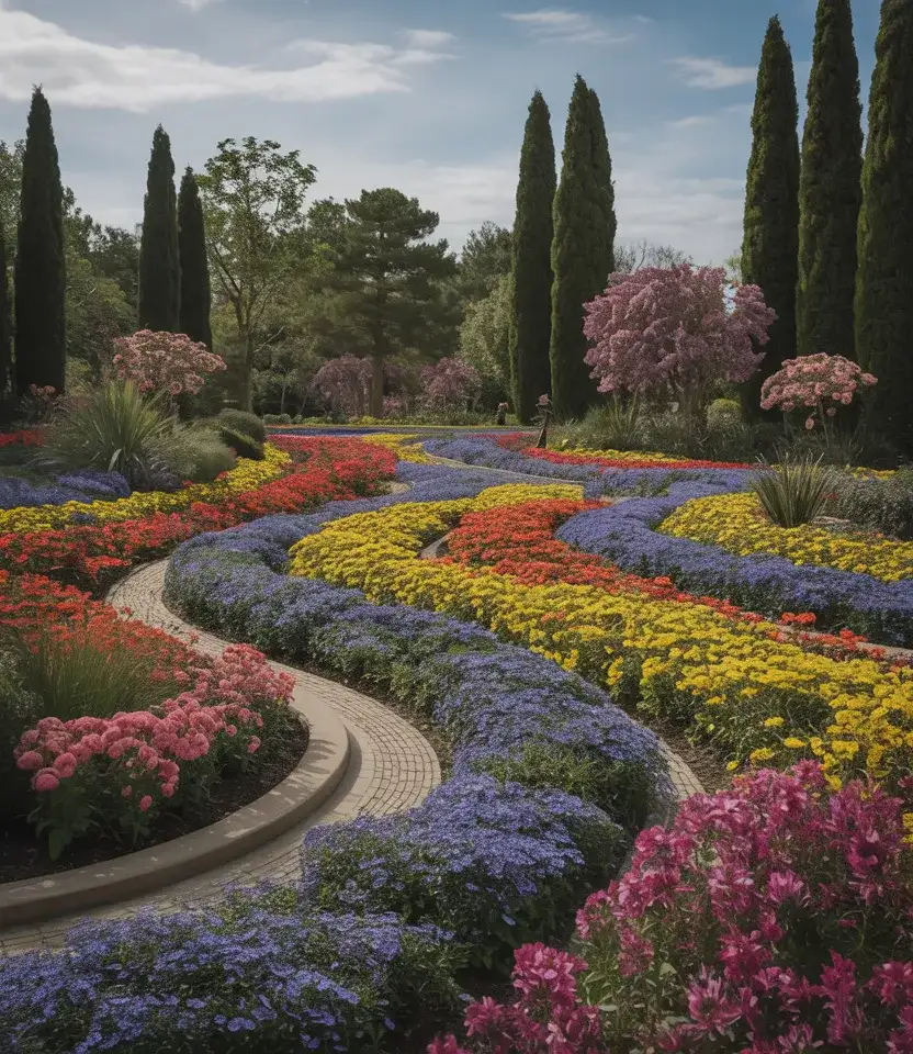 Backyard Floral Painting Garden Concept 1