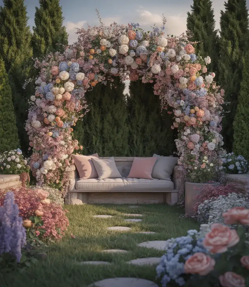 Backyard Flower Garden Photoshoot Corner 1