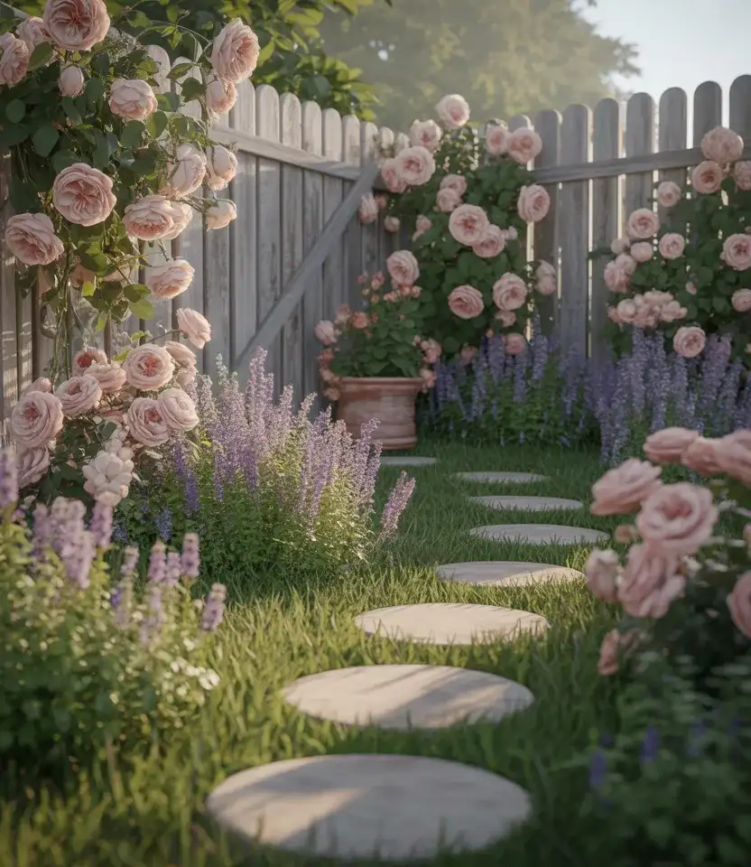 Rustic Cottage Flower Path 1