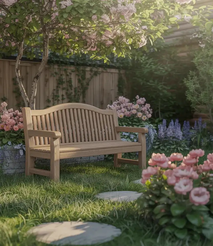 Spring Backyard Flower Garden Retreat 1