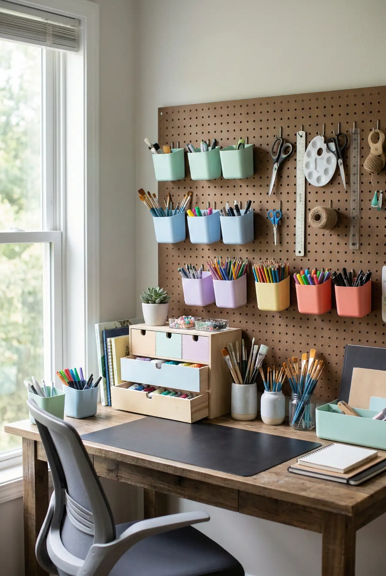Aesthetic DIY Art and Nail Studio Desk 1