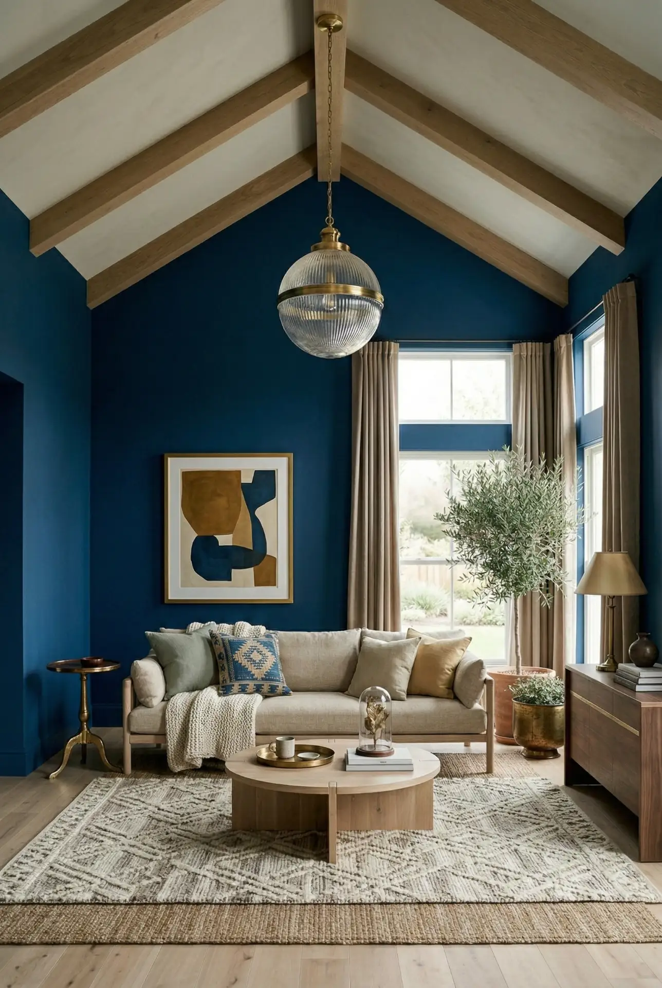 Blue Walls with Statement Contrast 1