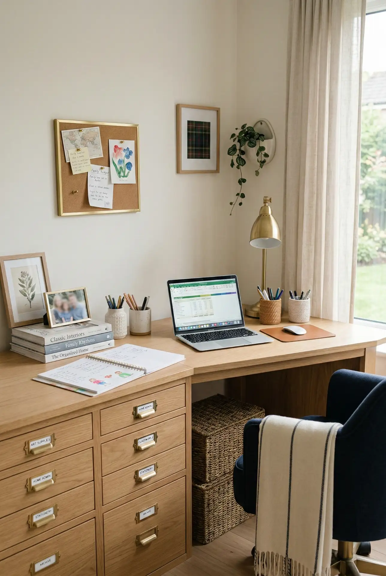 Calm Preppy Family Study Nook 2