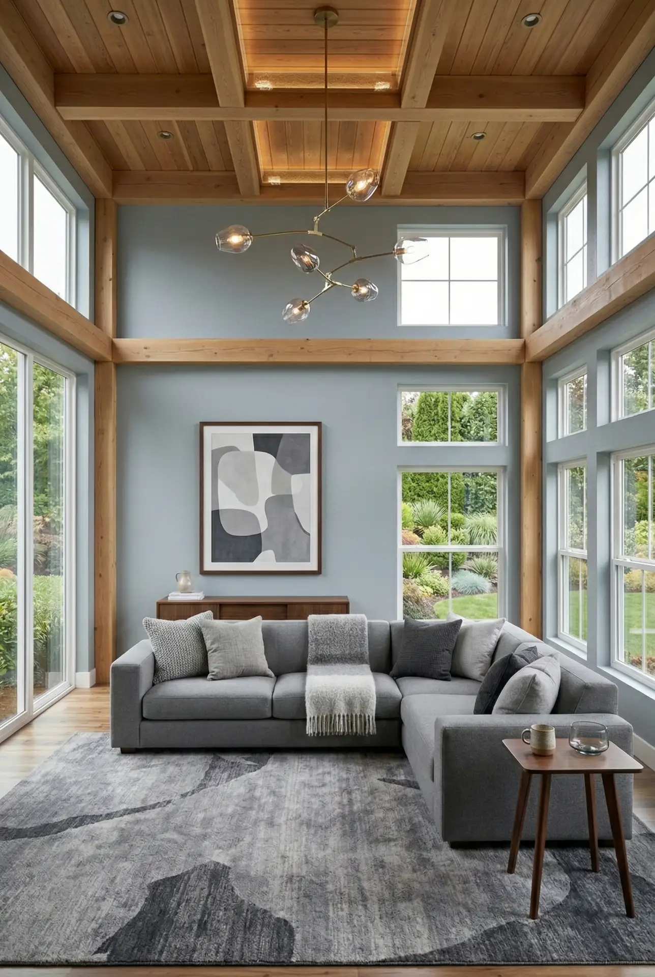 Ceiling Art with Modern Fixtures 1