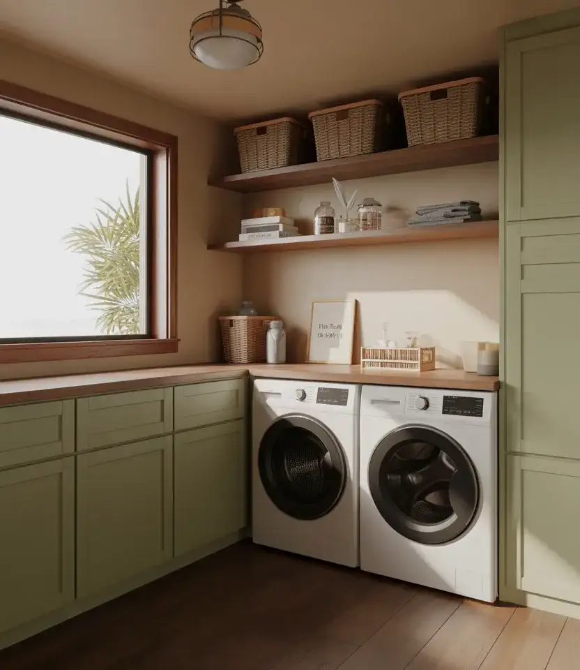 Corner Laundry With Fold Counter 2