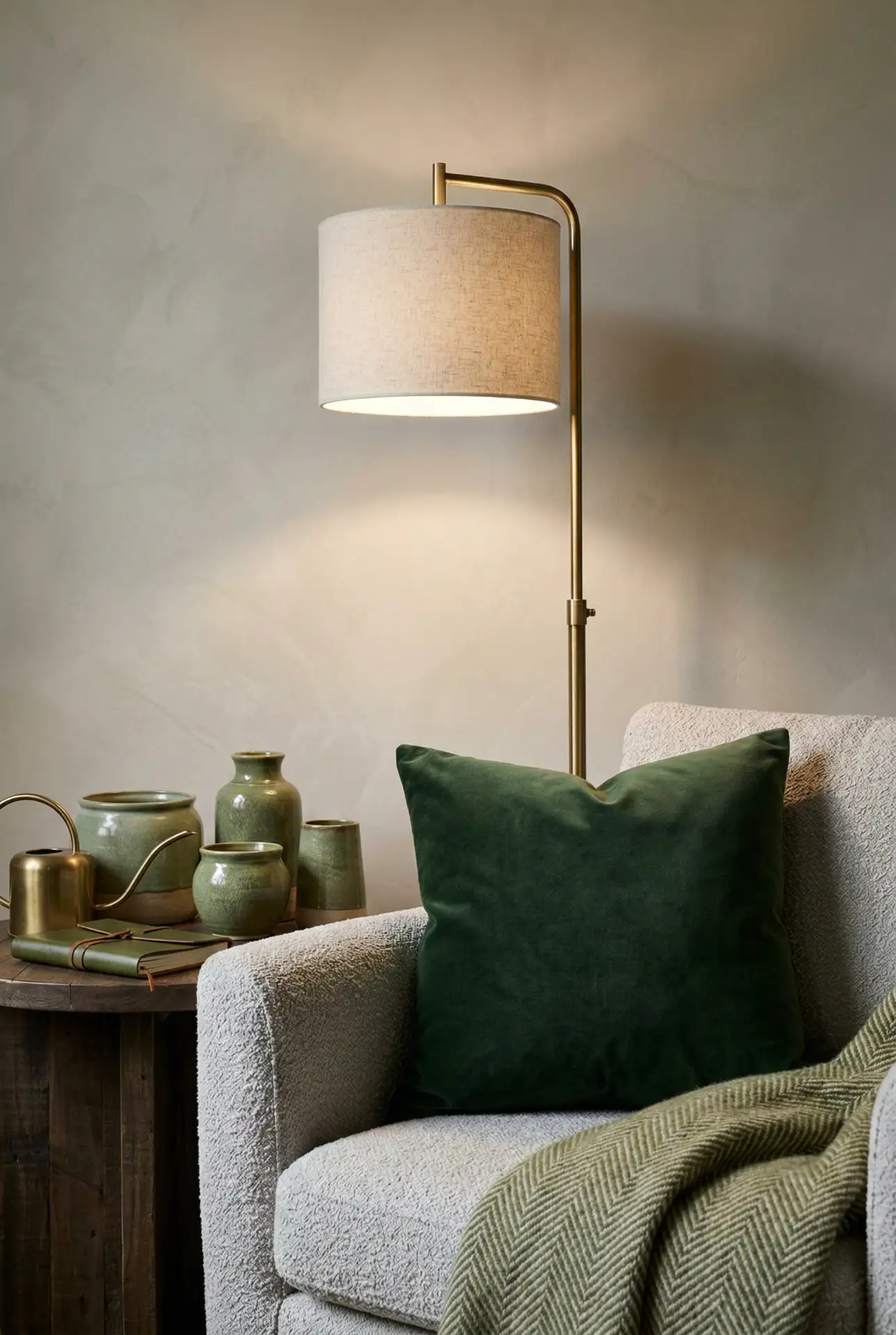 Cozy Corner Glow with Green Accents 2