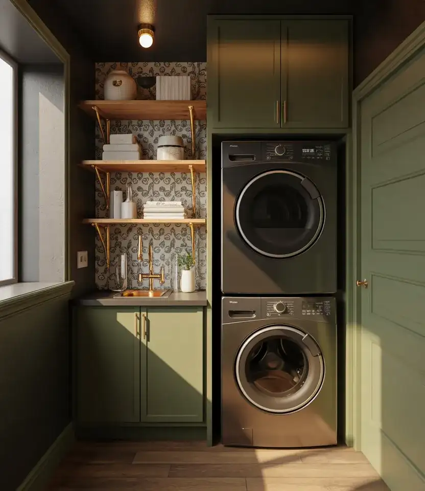 Dark Moody Laundry Corner 2