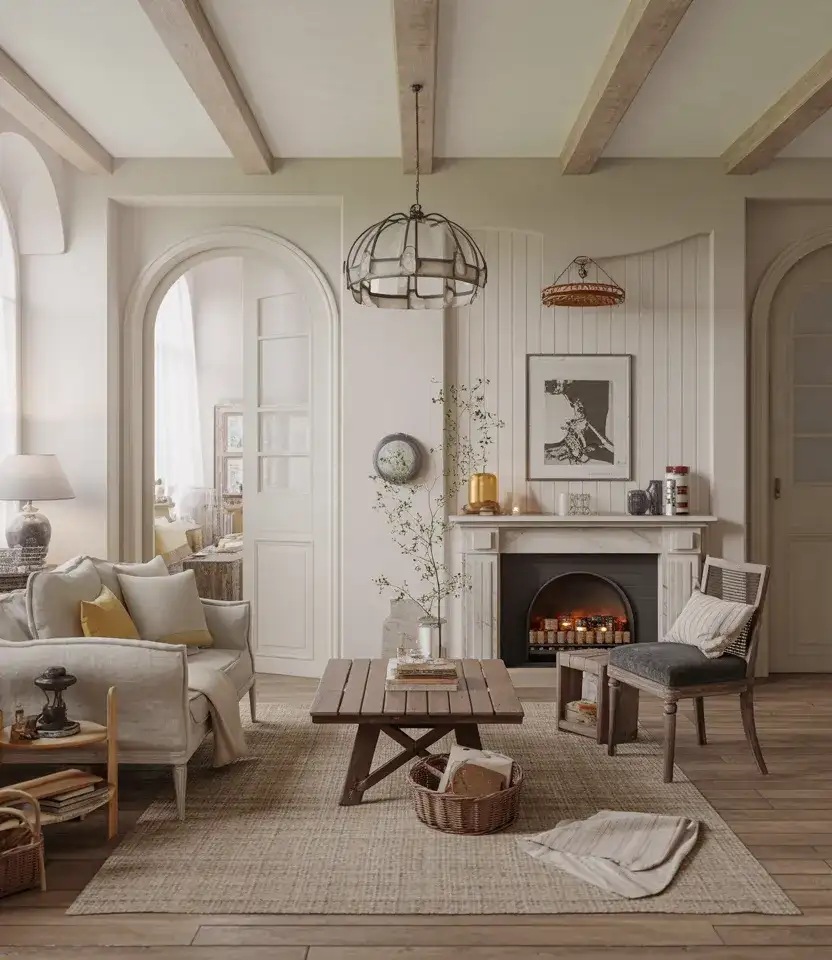 Eclectic Color French Country Living Room 2