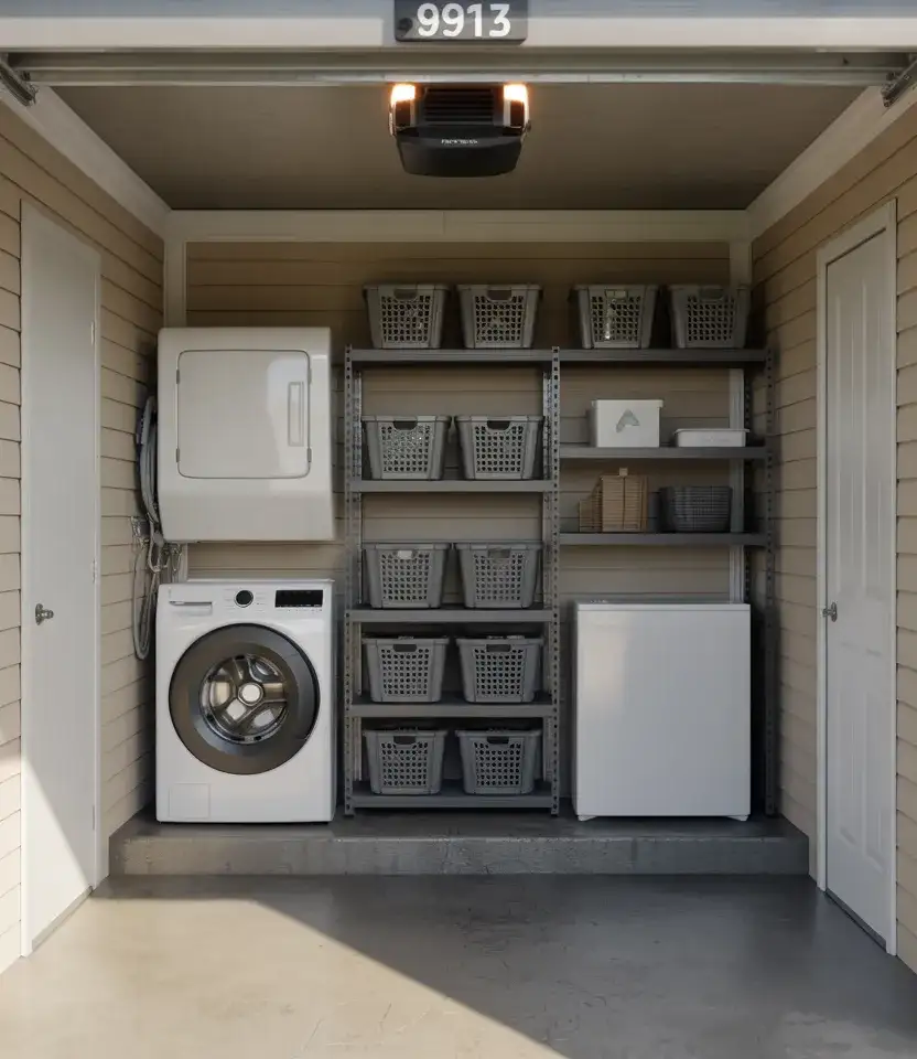Garage Laundry Storage Wall 2