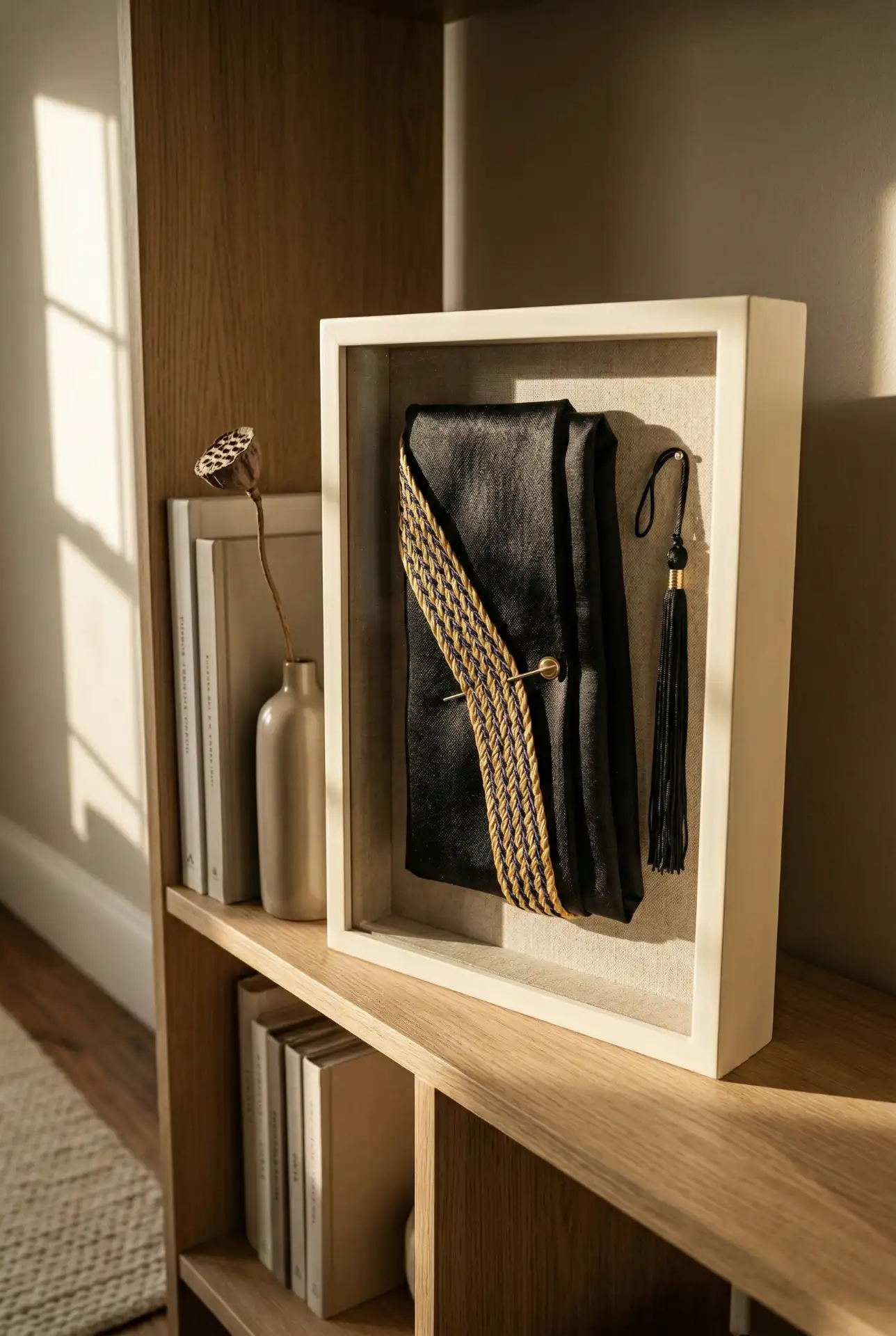 Graduation Cap and Gown Display 2