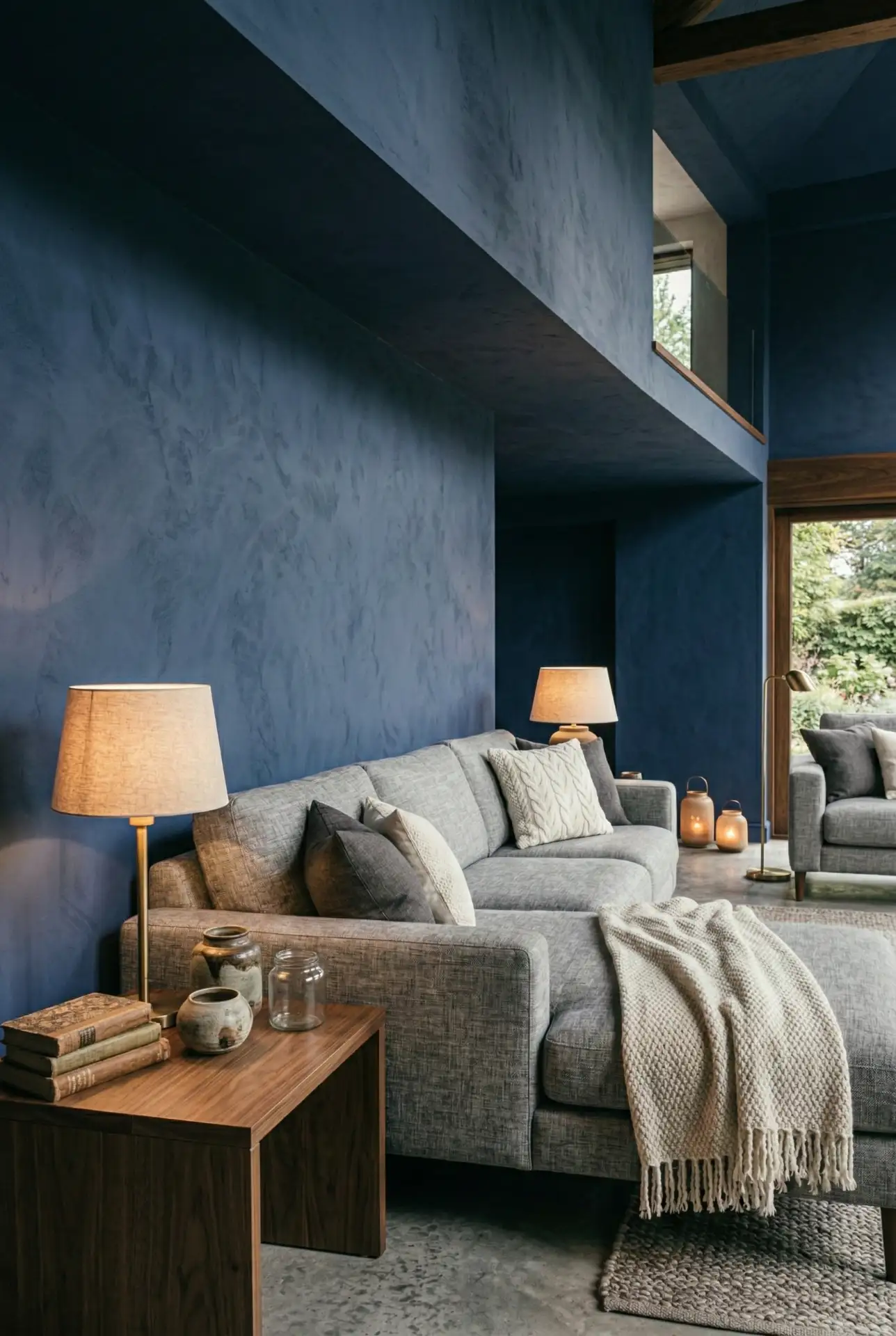 Grey and Blue Balanced Contrast 2