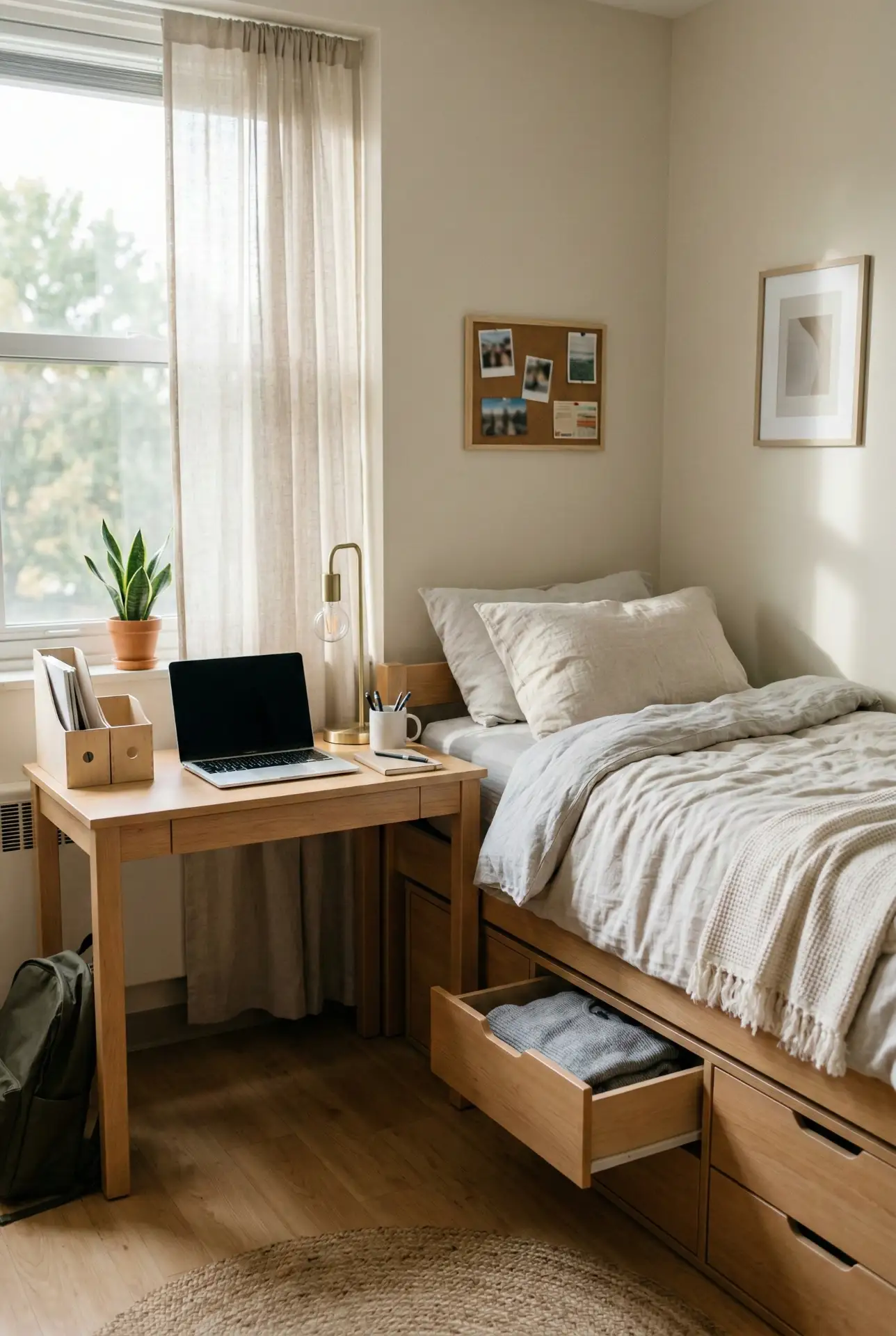 Hostel-Friendly Compact Study Desk 2