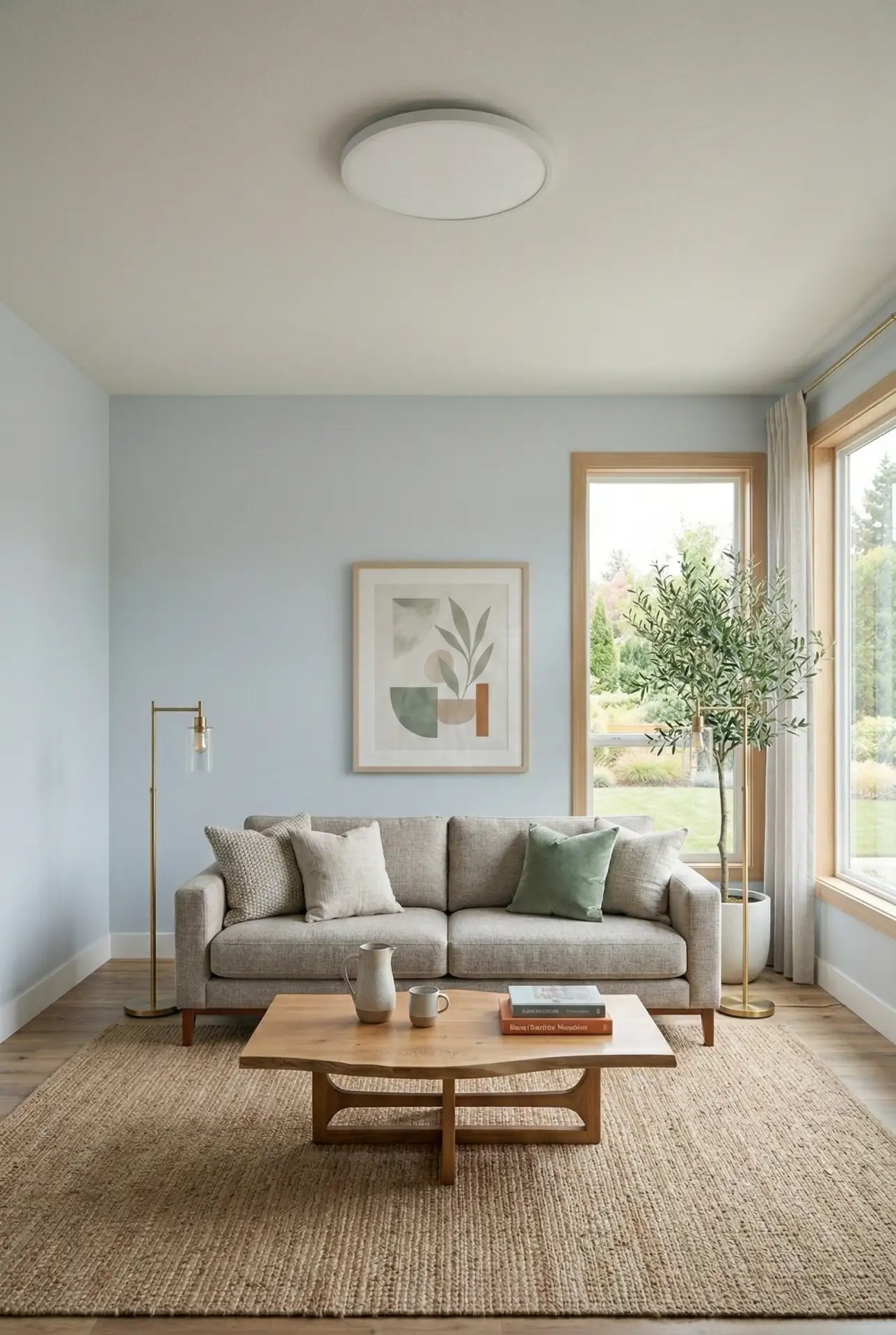 Japandi Balance with Low Ceiling Simplicity 1