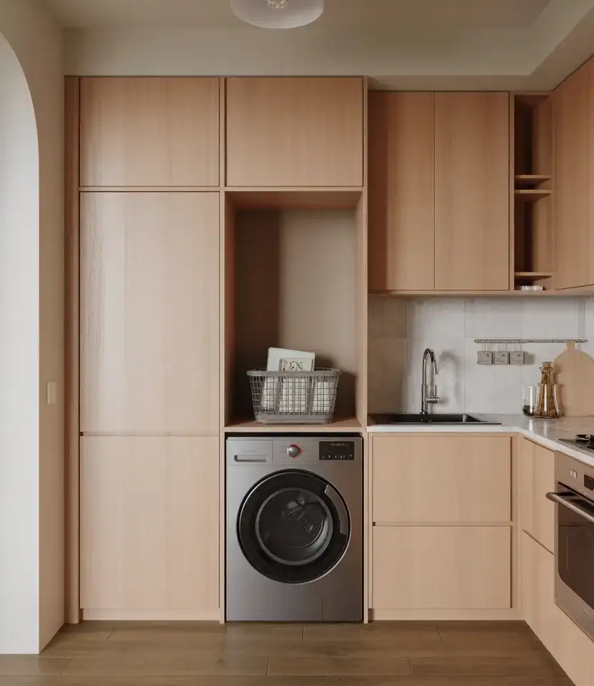 Kitchen Integrated Laundry Wall 2