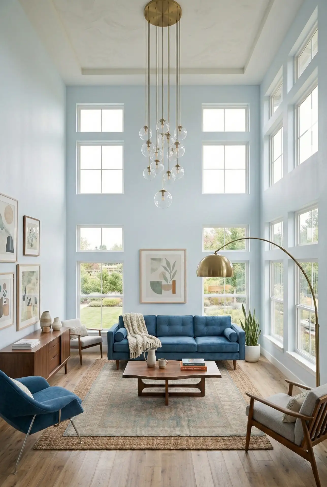 Mid-Century Blue Accents 1