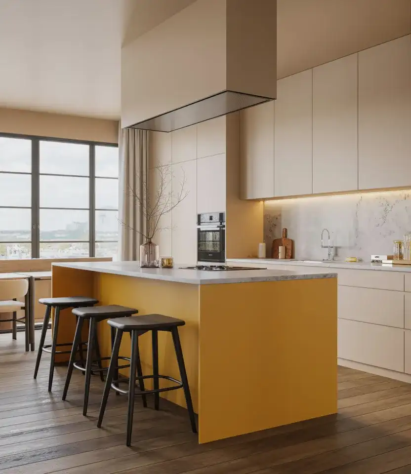 Mustard Yellow Statement Island 2