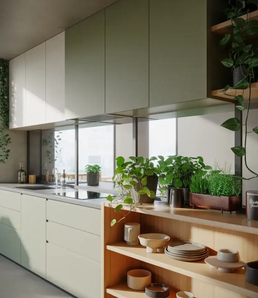 Open Shelving Cabinet Mix 2