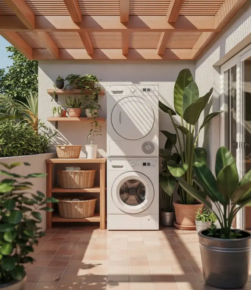 Outdoor Laundry Patio Corner 1