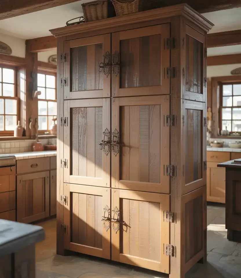 Rustic Farmhouse Pantry Cabinets 2