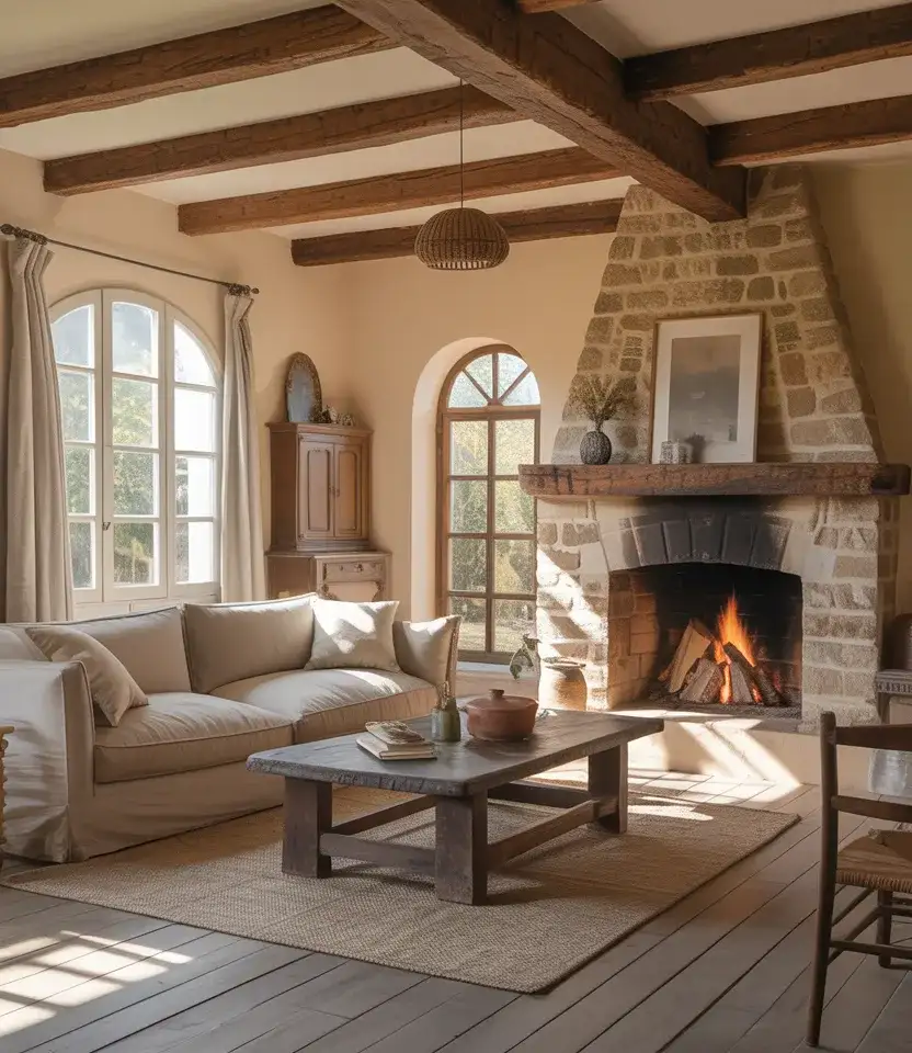 Rustic Wood and Stone French Country Style 2