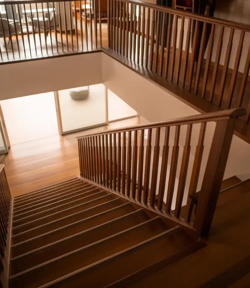 Split Level Mid Century Staircase 1