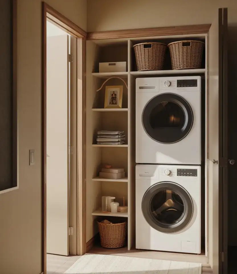 Stackable Closet Laundry Nook 2