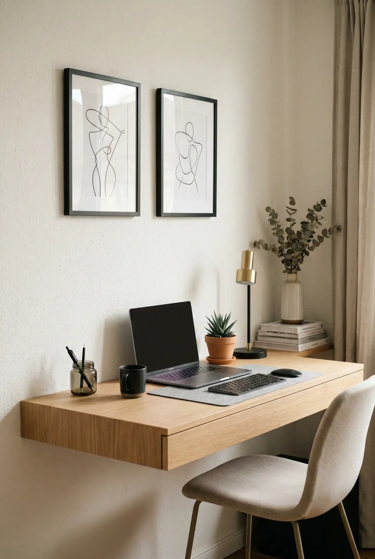 Streamlined Computer Work Wall 1