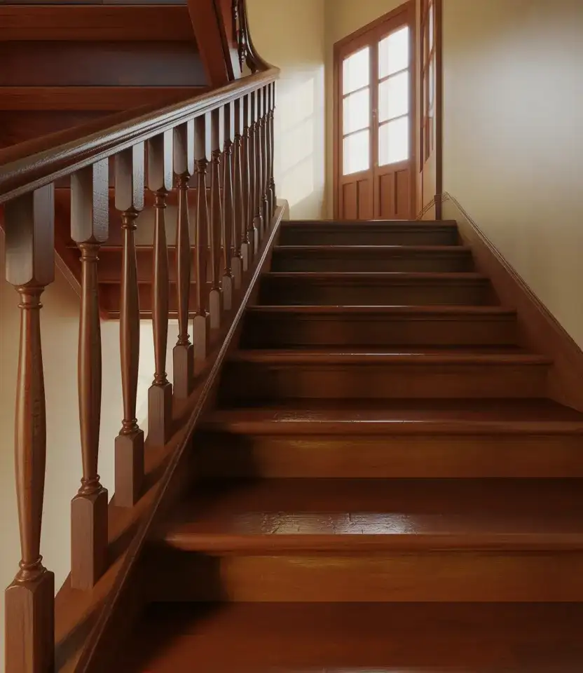 Traditional Closed Wooden Staircase 2