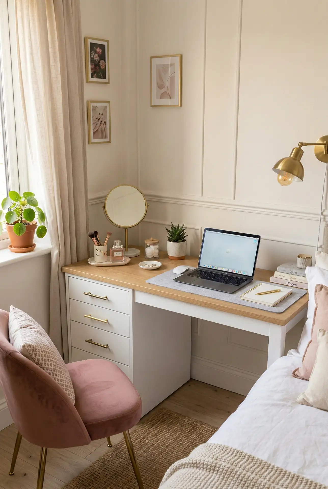 Vanity and Makeup Hybrid Desk 1