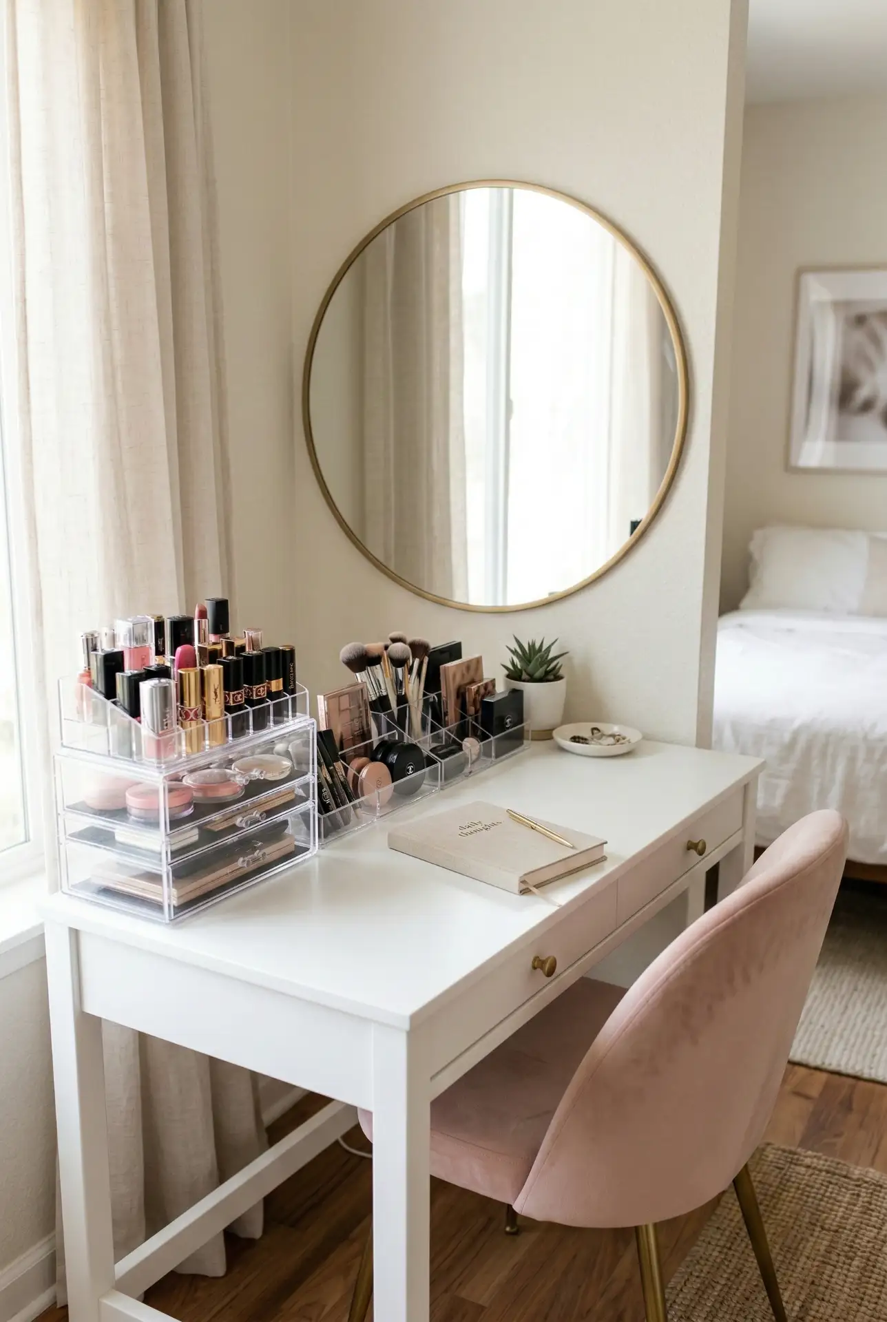 Vanity and Makeup Hybrid Desk 2