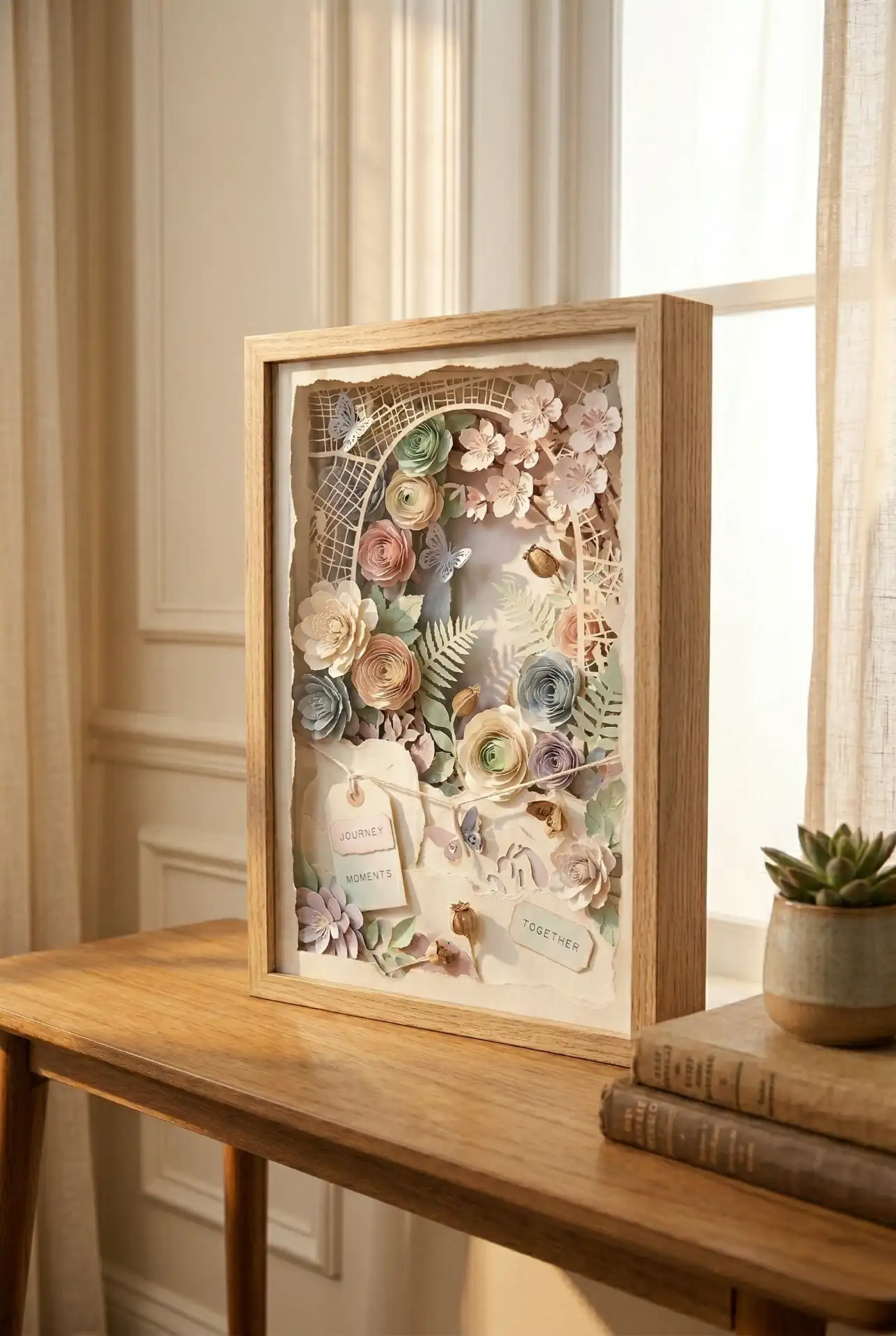 Vintage Dried Flower Botanical Box 1