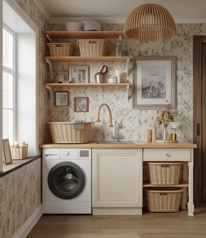 Vintage Inspired Laundry Alcove 2