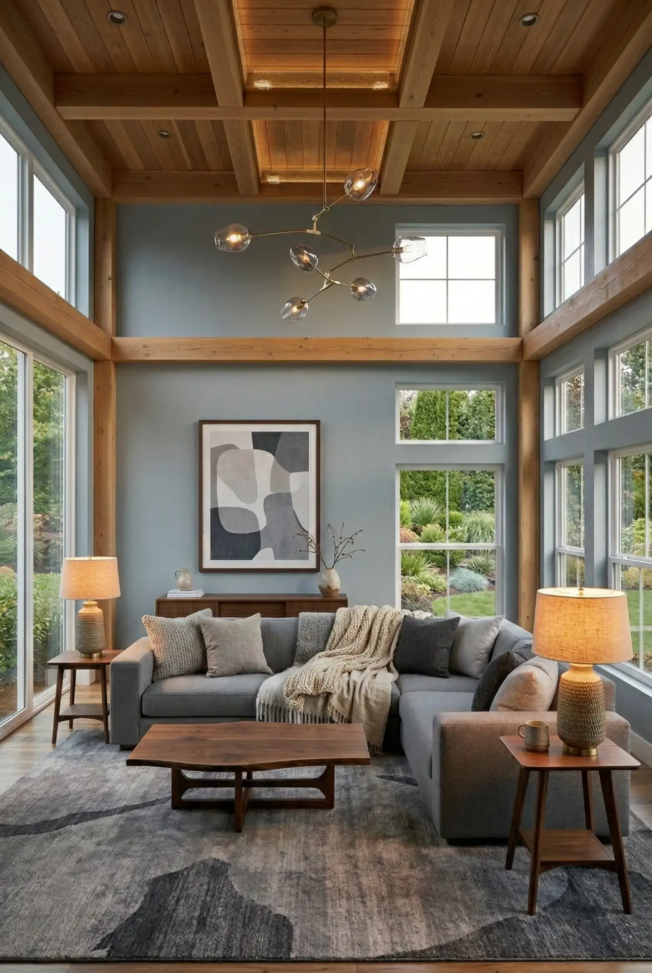 Warm Wood and Neutral Layers 1